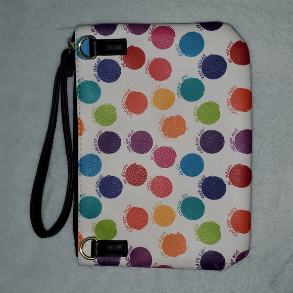 Betsey Johnson Polka Dot Be Kind Wristlet - Picture 11 of 12